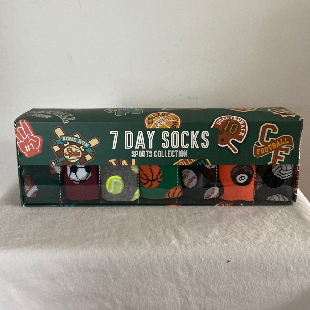 Seven Days by Orrsum Men’s 7 Day Sport Collection Socks